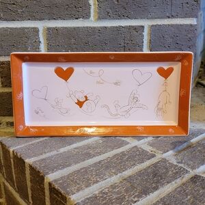 Disney‎ Winnie the Pooh Be Mine New Serving Dinnerware Tray 14x7